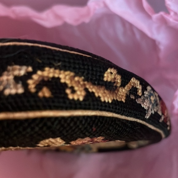 Vintage Rare Floral Needlepoint Tapestry Bag.Made In Australia 🔺FIRM🔺 - Picture 5 of 16